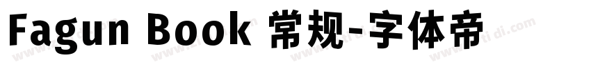 Fagun Book 常规字体转换